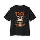 TRICK OR DIE Unisex Oversized Boxy Tee - Black, 3XL image
