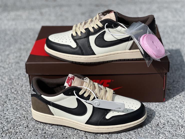 Travis Scott x AJ 1 Low OG SP Dark Mocha Shoes Sneakers - nk0002022 image 3