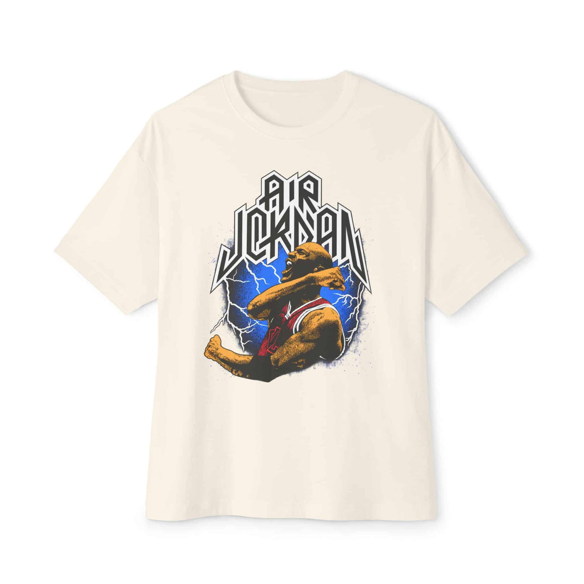 Airborne Legend Unisex Oversized Boxy Tee - Natural, L image