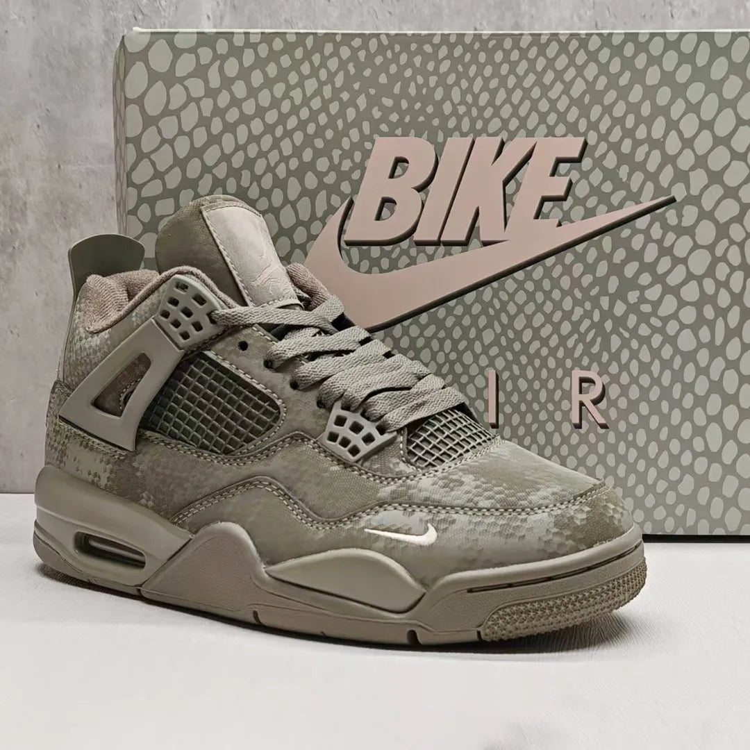Nigel Sylvester x AJ 4 Army Green Mamba Shoes Sneakers - nk0004631 image 3
