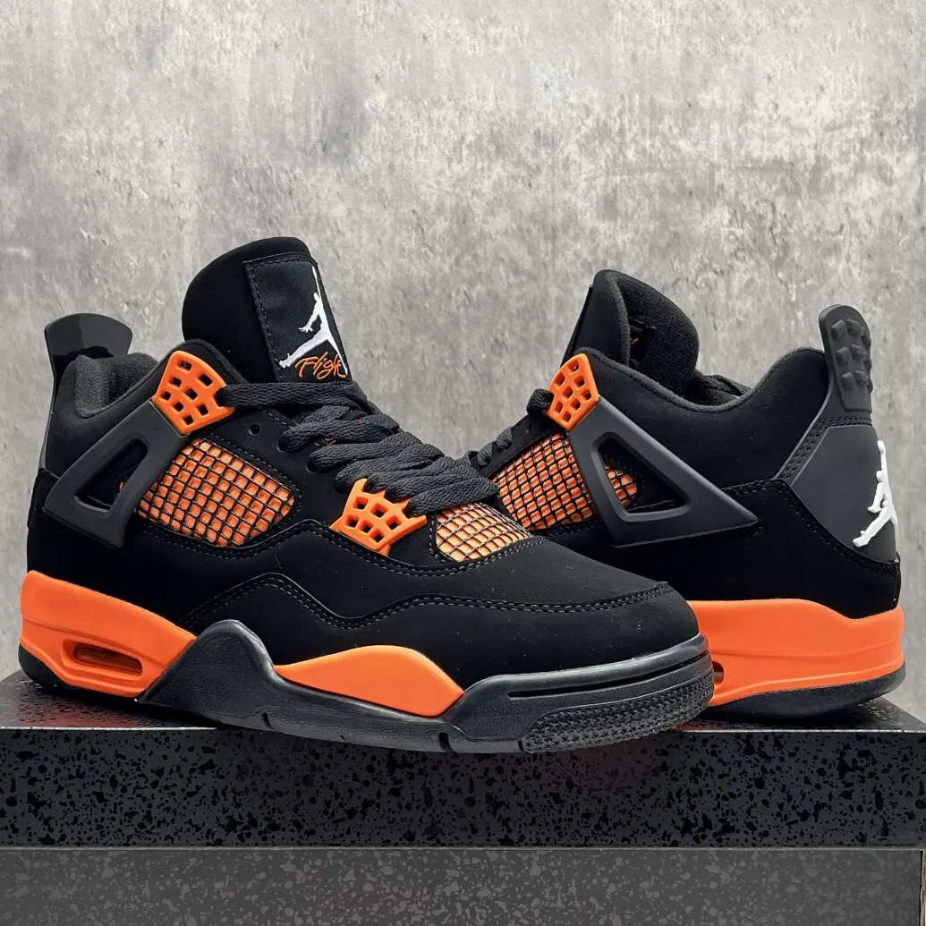 AJ 4 Orange Thunder Shoes Sneakers - nk0004803 image 4