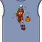 Halloween Basketball Unisex Garment-Dyed Muscle Tee image