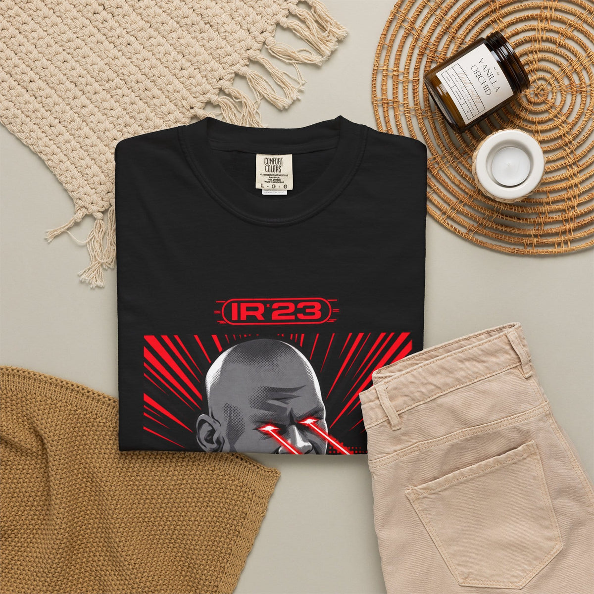 Graphic Print Unisex Garment-Dyed T-shirt - POD0032 image 3