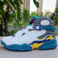 AJ 8 White Aqua Shoes Sneakers - nk0004142 image 2
