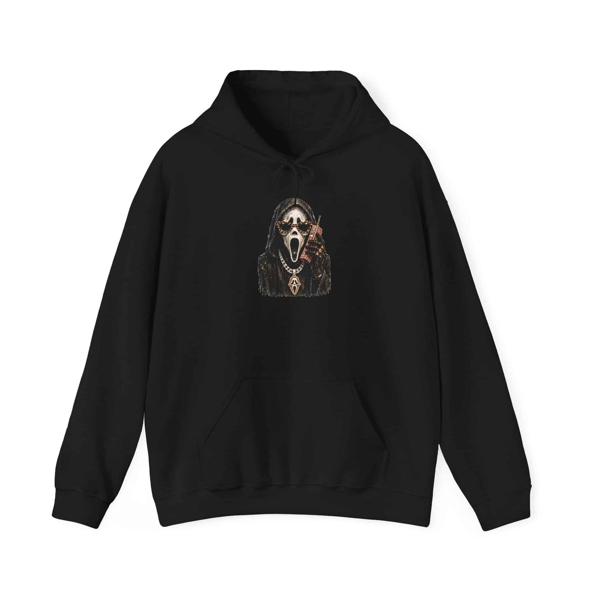 Halloween Ghostface Hooded Sweatshirt - 2XL, Black image