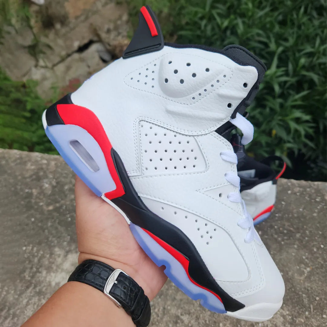 AJ 6 White/Fire Red 2025 Shoes Sneakers - nk0004065 image 2