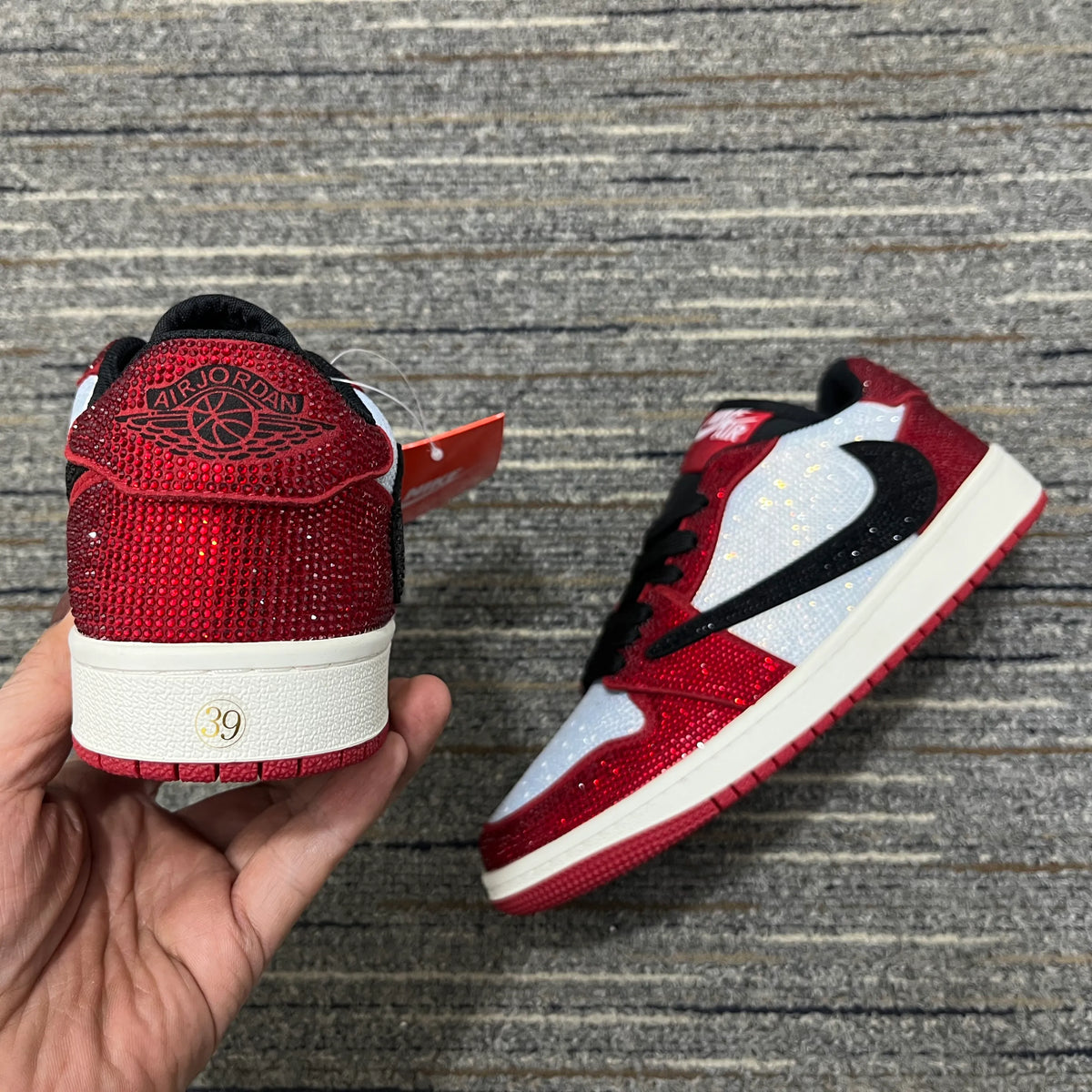 AJ 1 Low Chicago Crystal Shoes Sneakers – nk0004835 image 7
