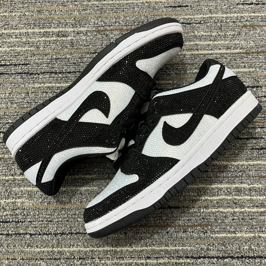 Dunk Low Black White Crystal Shoes Sneakers – nk0004834 image 3