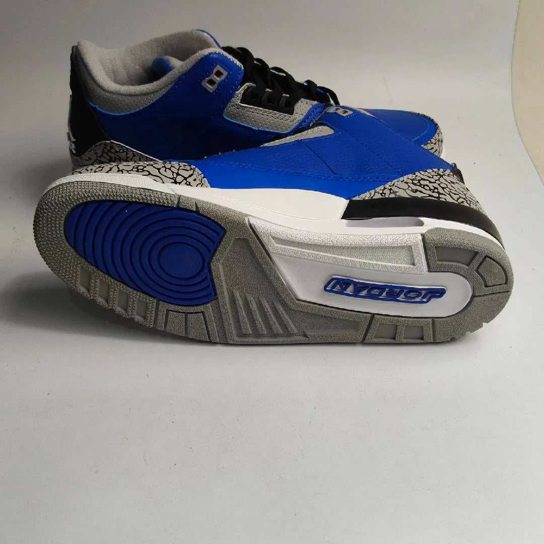 AJ 3 Retro Varsity Royal Cement Shoes Sneakers - nk0000759 image 7