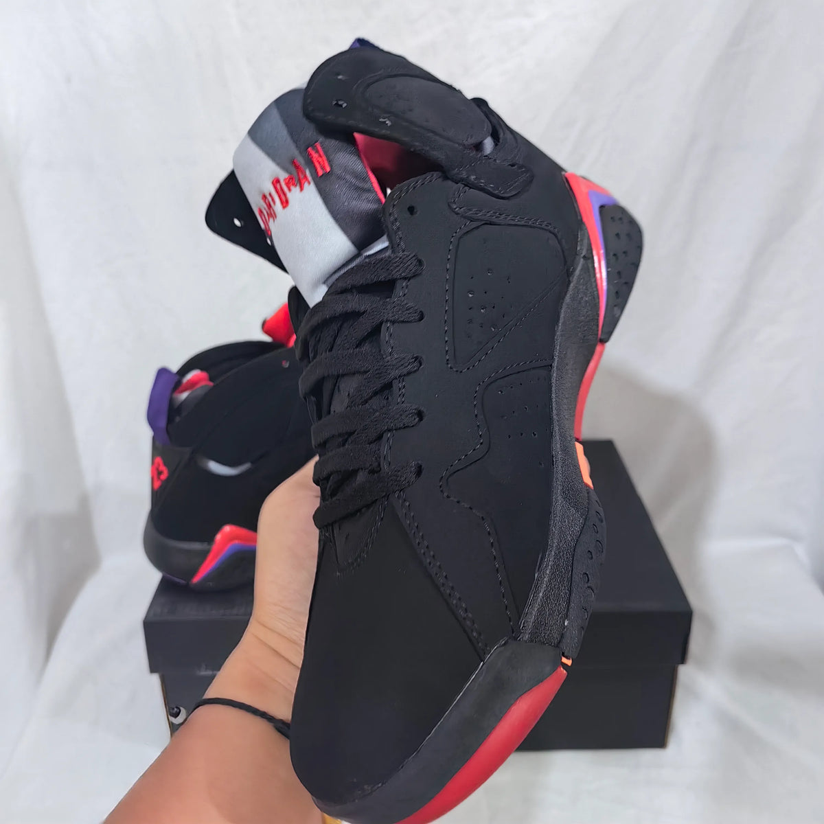 AJ 7 Retro "Raptor/ Charcoal" Shoes Sneakers - nk0005258 image 5