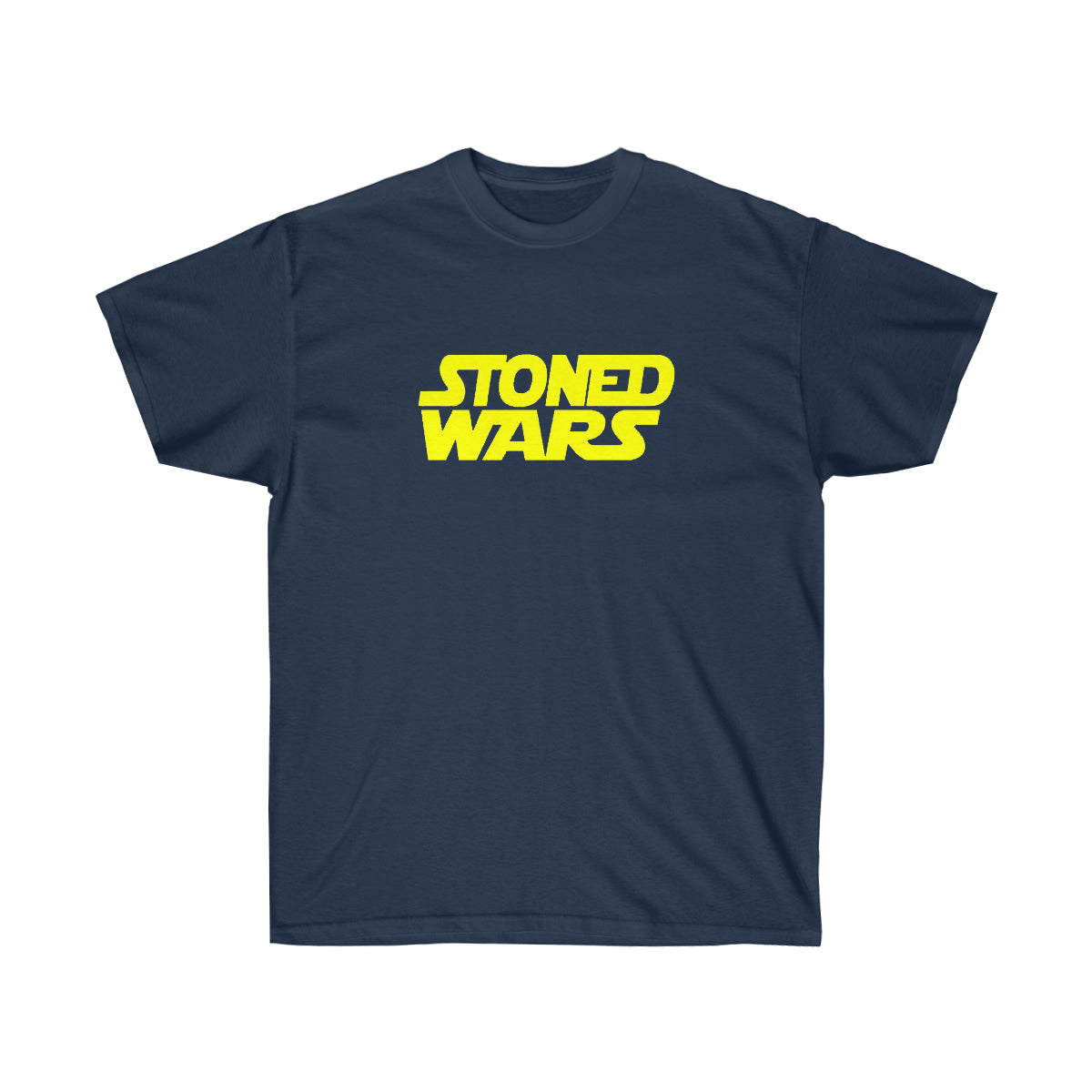 Stoned Yellow Wars Men T-Shirt - Navy, 3XL image