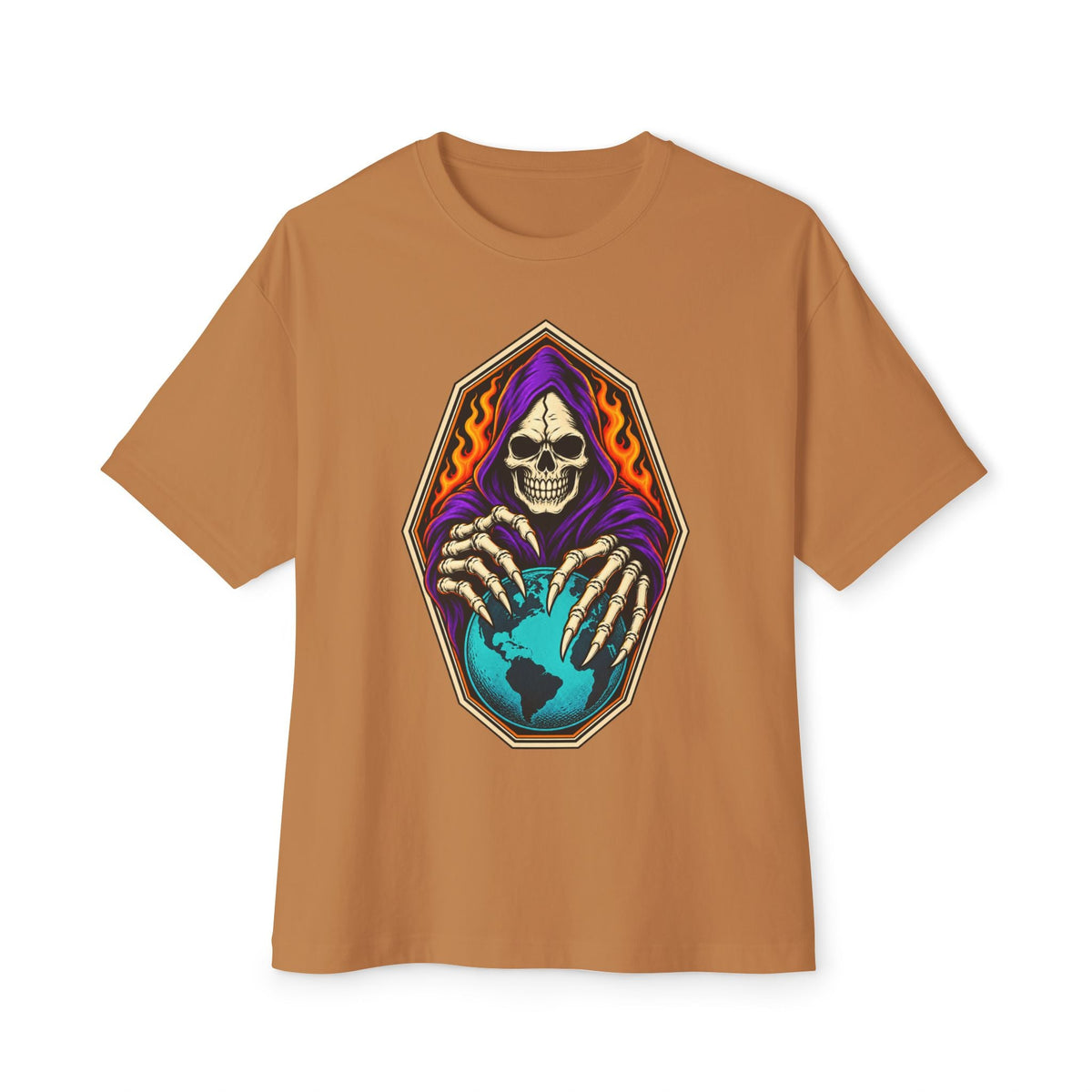 Soul Keeper Unisex Oversized Boxy Tee - Toast, 3XL image