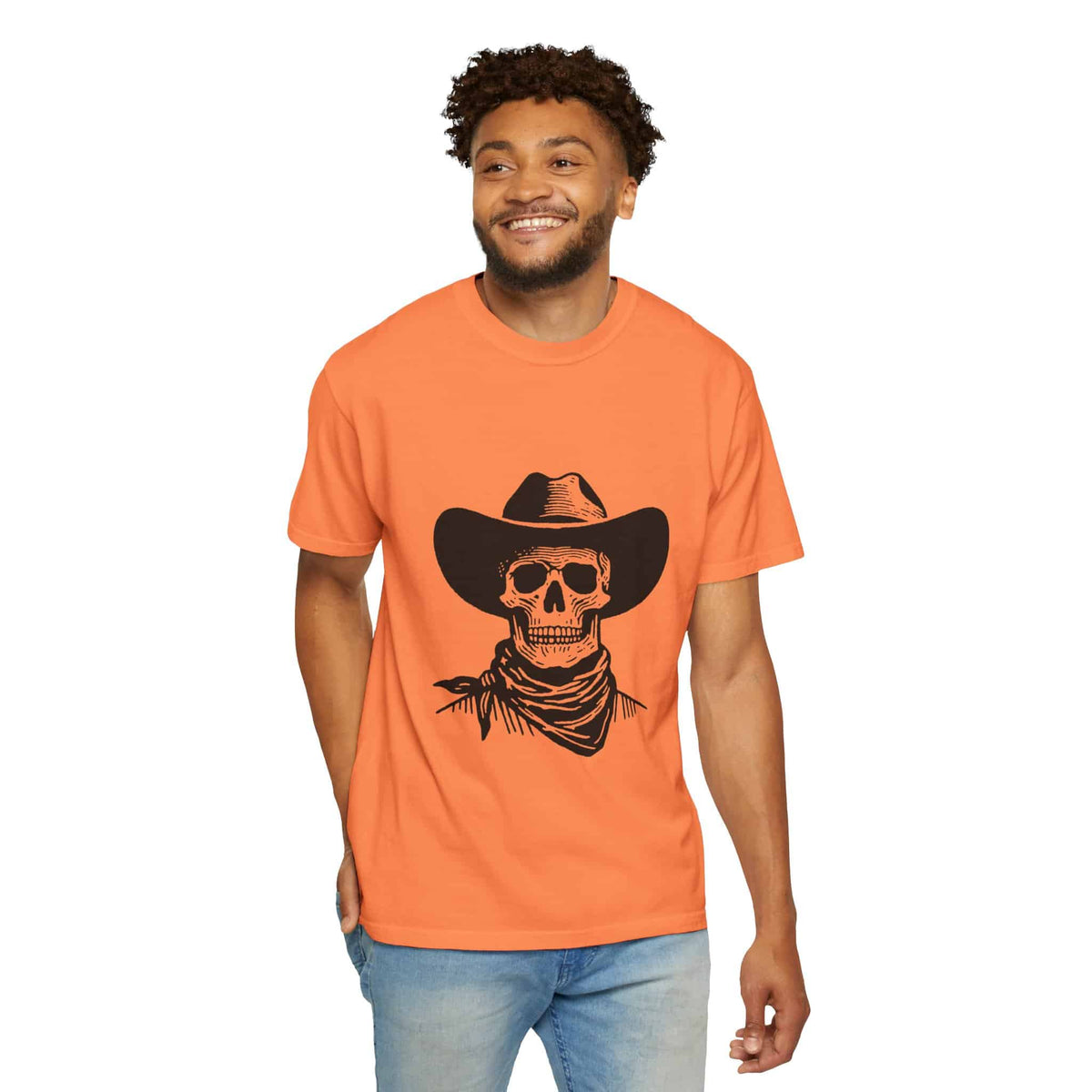 Outlaw Skull Unisex Garment-Dyed T-shirt image 12