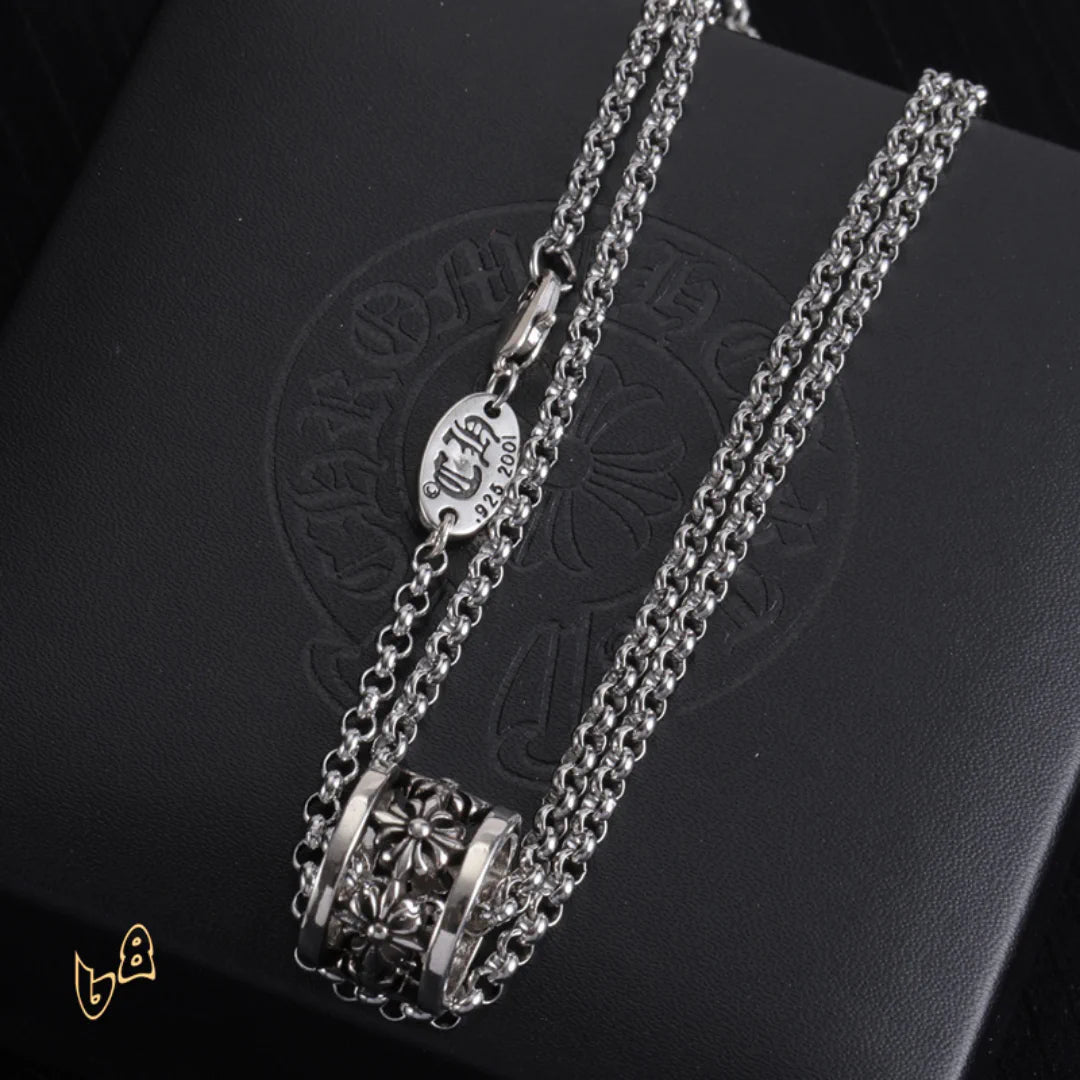 CH Cross Flower Ball Necklace - CH0036 image 3