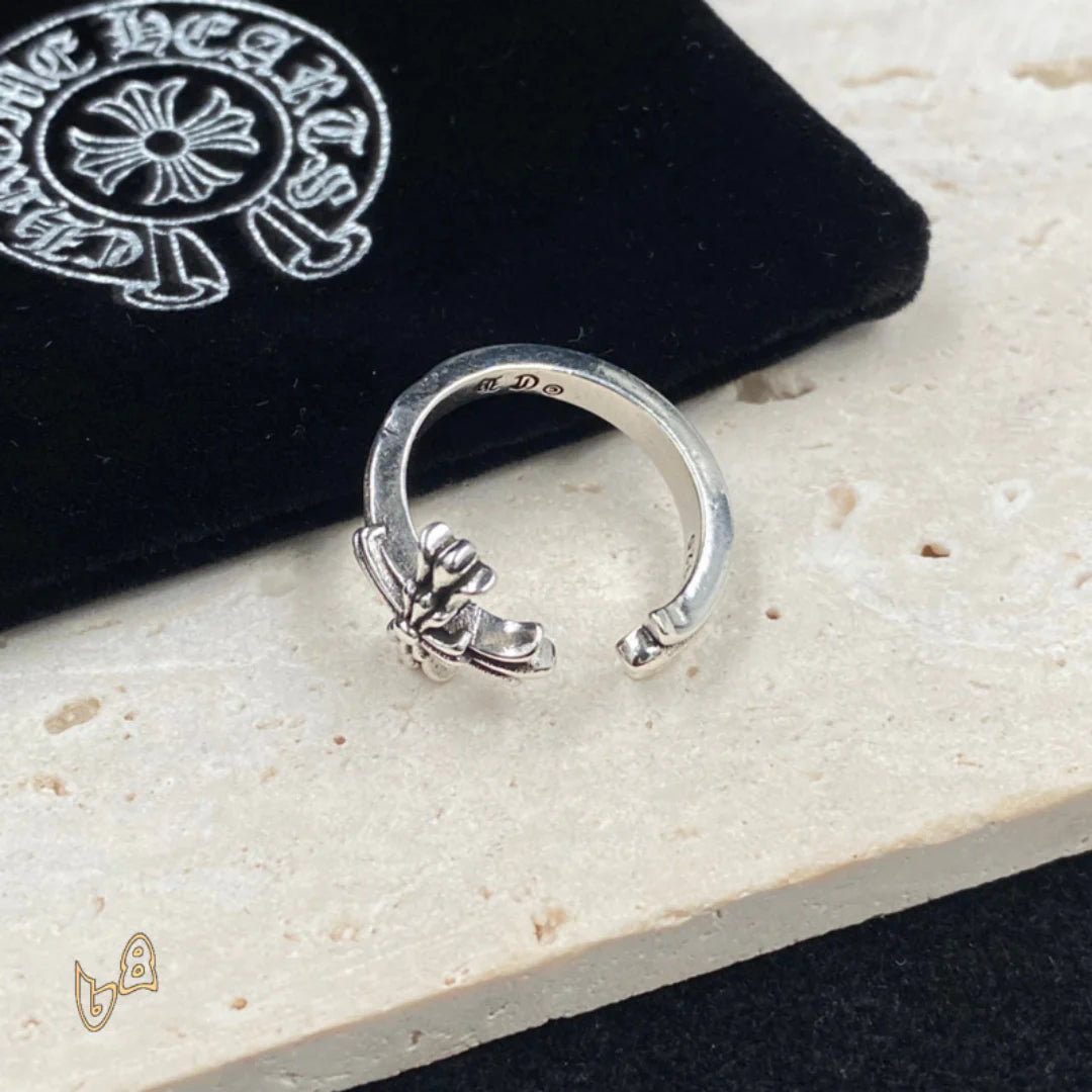 CH Silver Cross Ring - CH0085 image 2