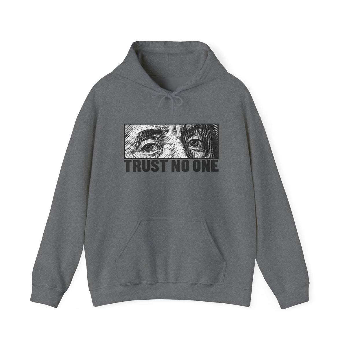 Graphic Print Hooded Sweatshirt - POD0039 - XL, Graphite Heather image