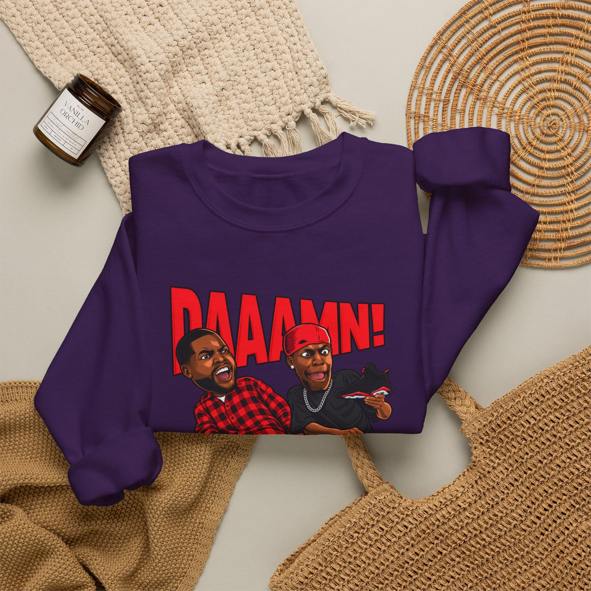 Graphic Print Crewneck Sweatshirt - POD0035 image 43