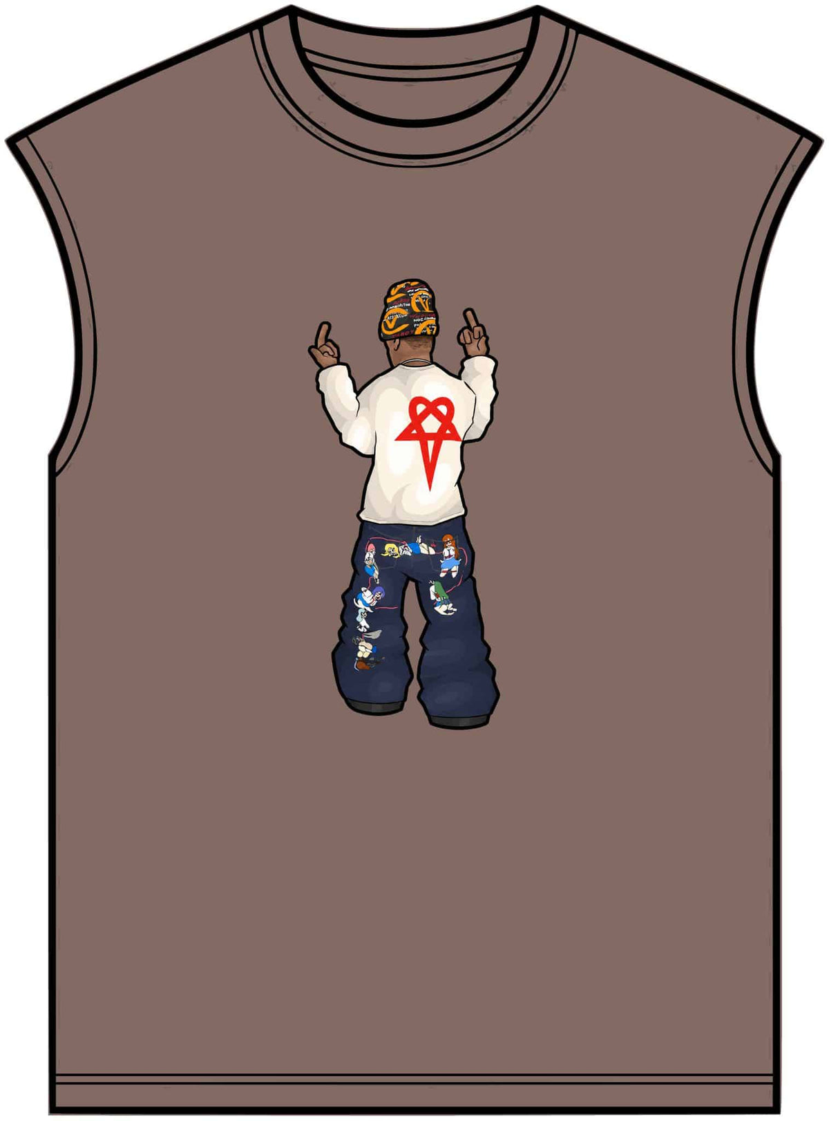 Rebel Attitude Unisex Garment-Dyed Muscle Tee image 4