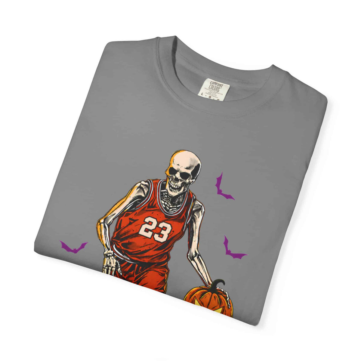 Halloween Basketball Unisex Garment-Dyed T-shirt image 56