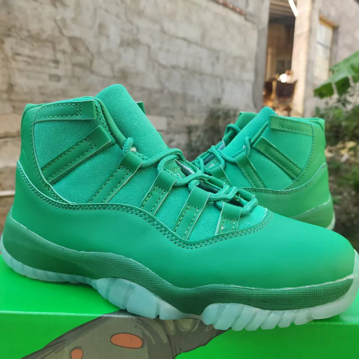 AJ 11 “Green Screen” Shoes Sneakers - nk0005529 image 4