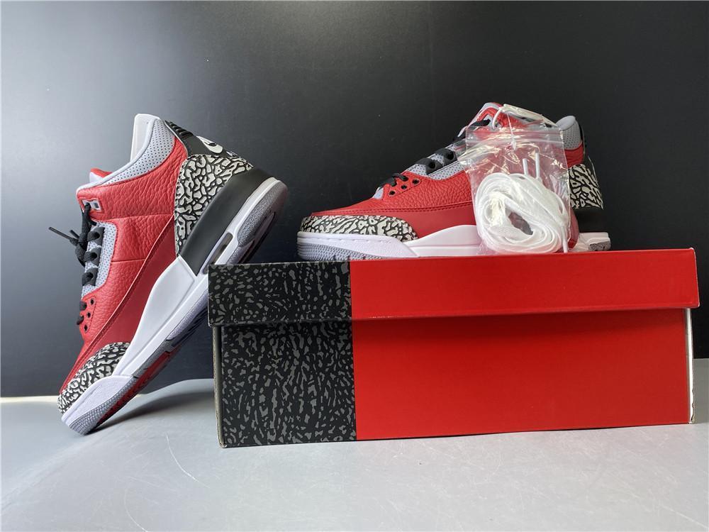 AJ 3 Retro SE Unite Fire Red Shoes Sneakers - nk0000757 image 7