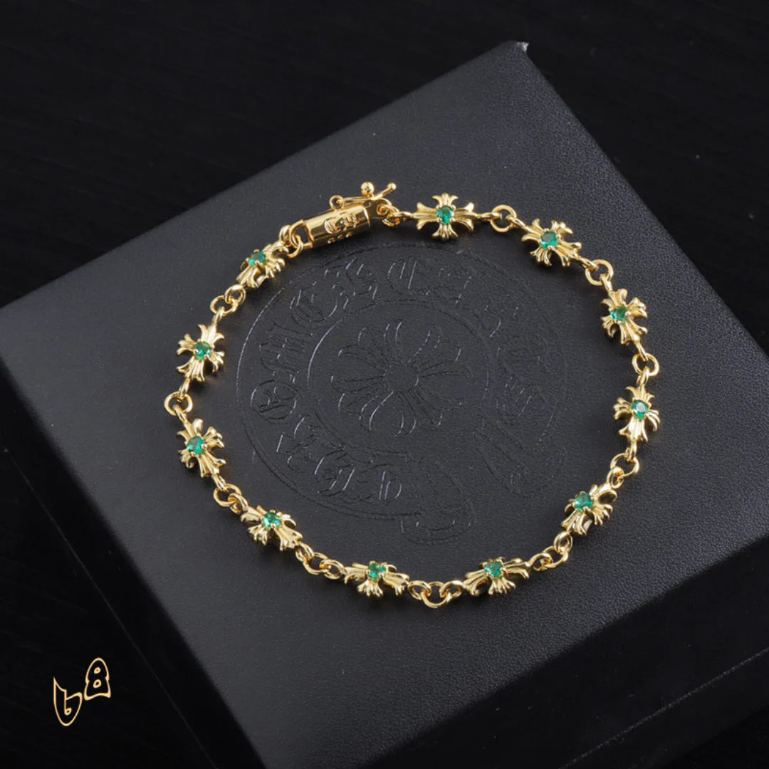 CH Cross Flower Bracelet - CH0067 image 0