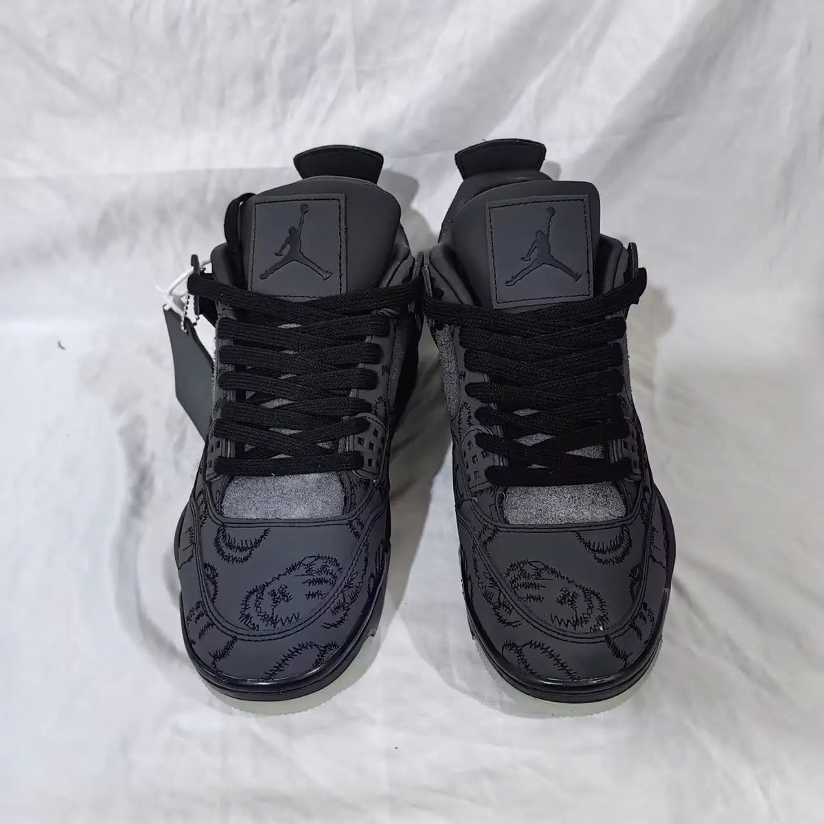 KAWS x AJ 4 Black Shoes Sneakers – nk0000025 image 3