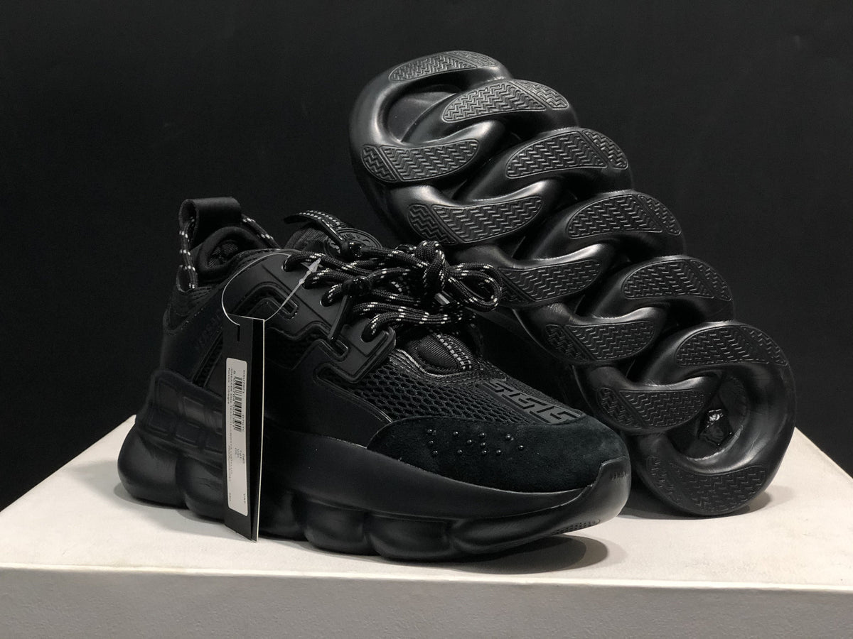 Chain Reaction Full Black Shoes Sneakers - ve0000051 image 2