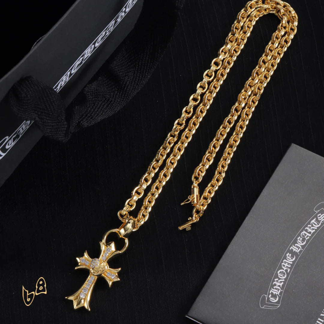 CH Cross Pendant Necklace - CH0047 image 3