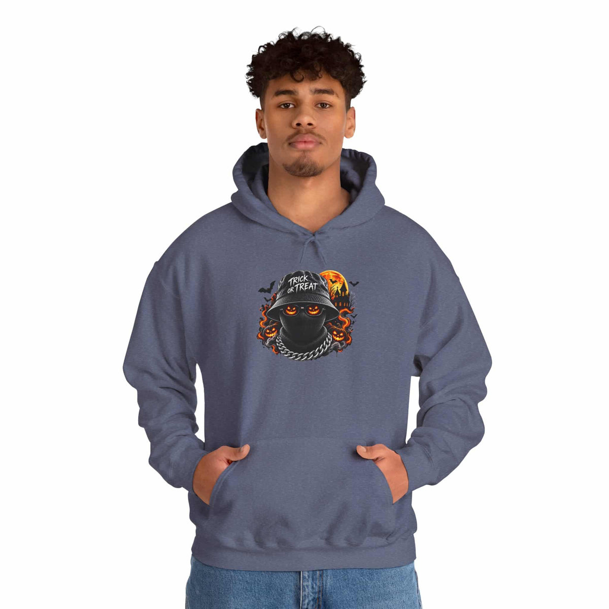 Spooky Streetwear Masked Hooded Sweatshirt image 81