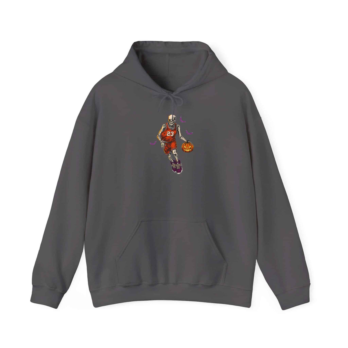 Halloween Basketball Hooded Sweatshirt - 3XL, Charcoal image