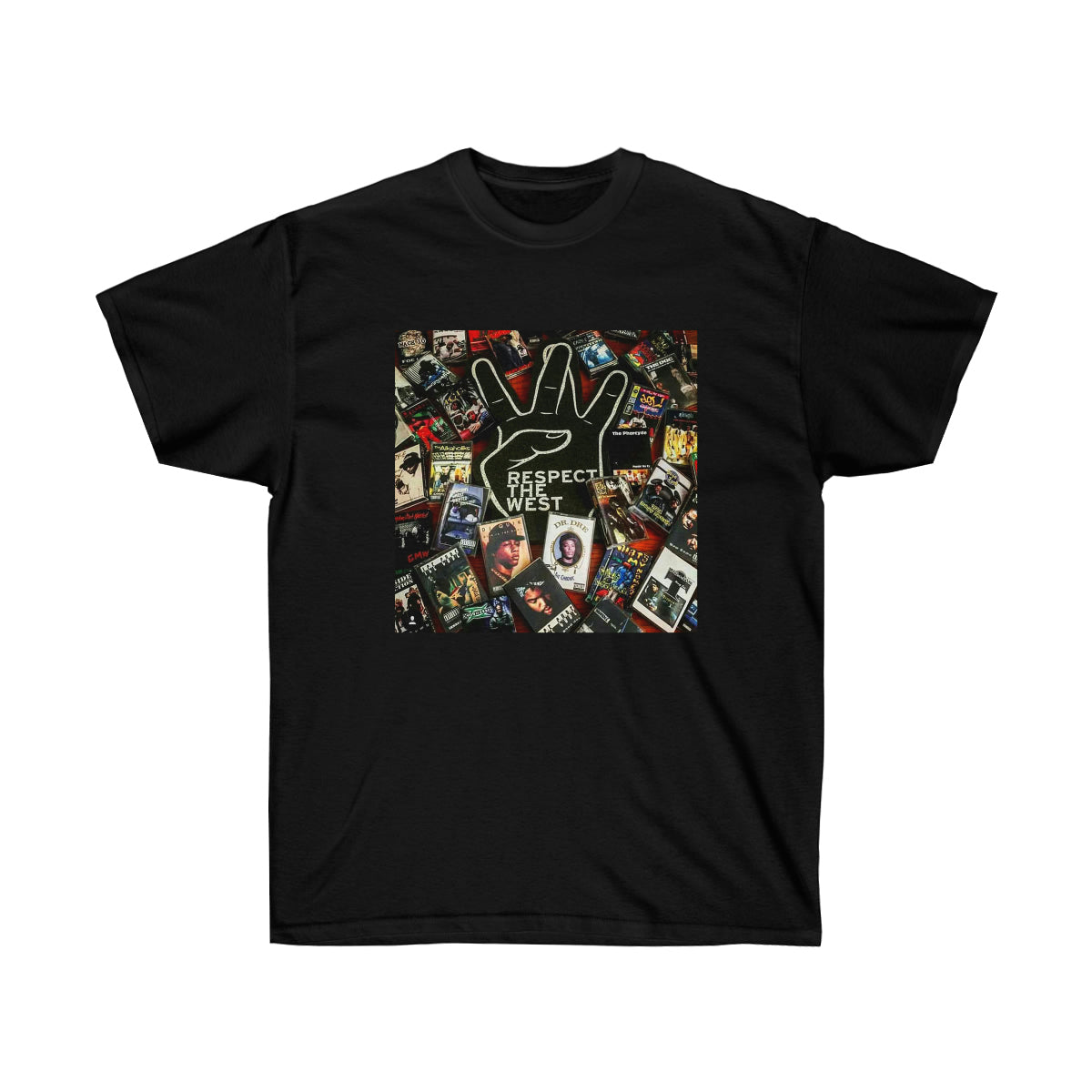 Rap Respect The West Men T-Shirt - Black, L image