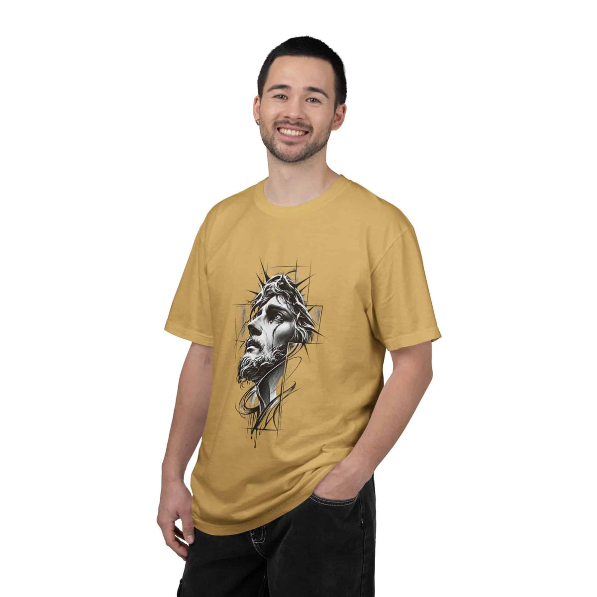 Crown of Faith 1 Unisex Garment-Dyed T-shirt image 37