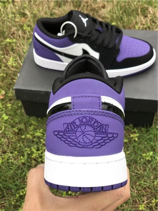 AJ 1 Low Court Purple (GS) Shoes Sneakers - nk0000731 image 6