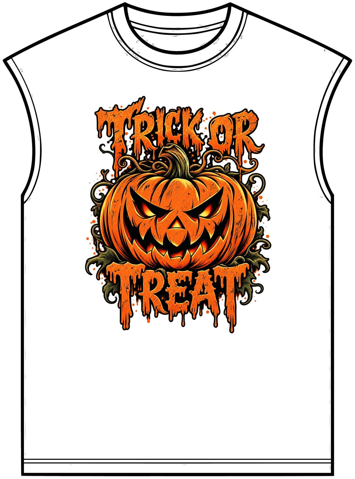Trick or Treat Unisex Garment-Dyed Muscle Tee image