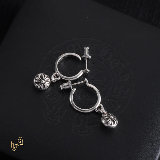 CH Cross Ball Flower Earrings - CH0155 image 2