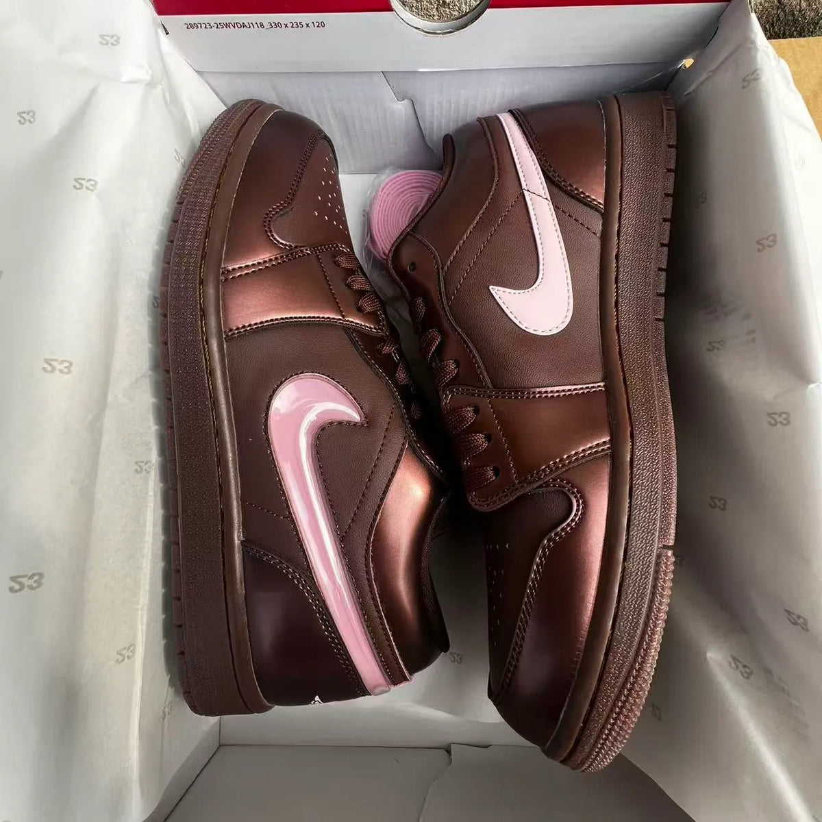 AJ 1 Low 'Chocolate Valentine's Day' Shoes Sneakers – nk0004944 image 10