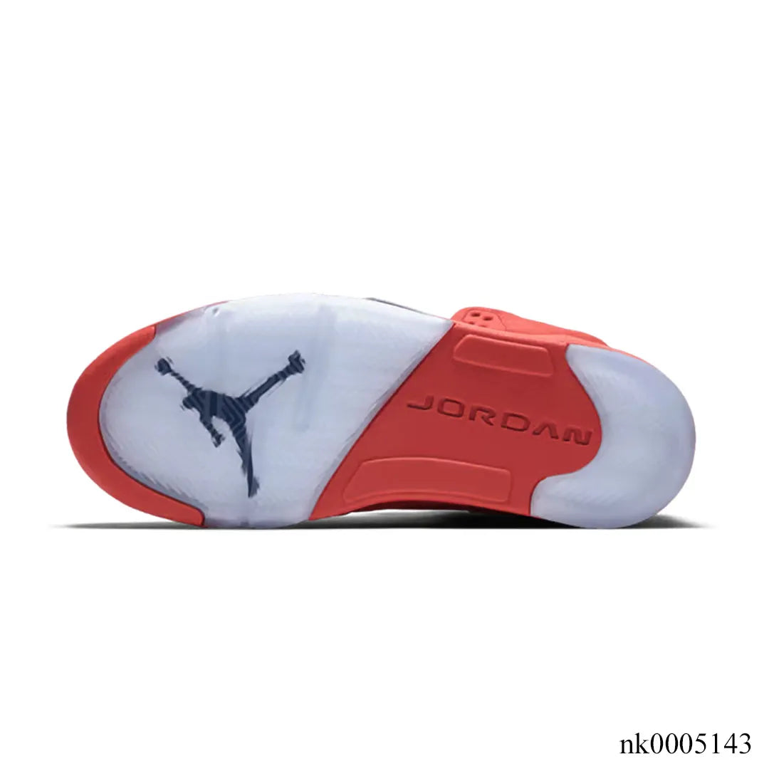 AJ 5 Retro Red Suede Shoes Sneakers - nk0005143 image 3