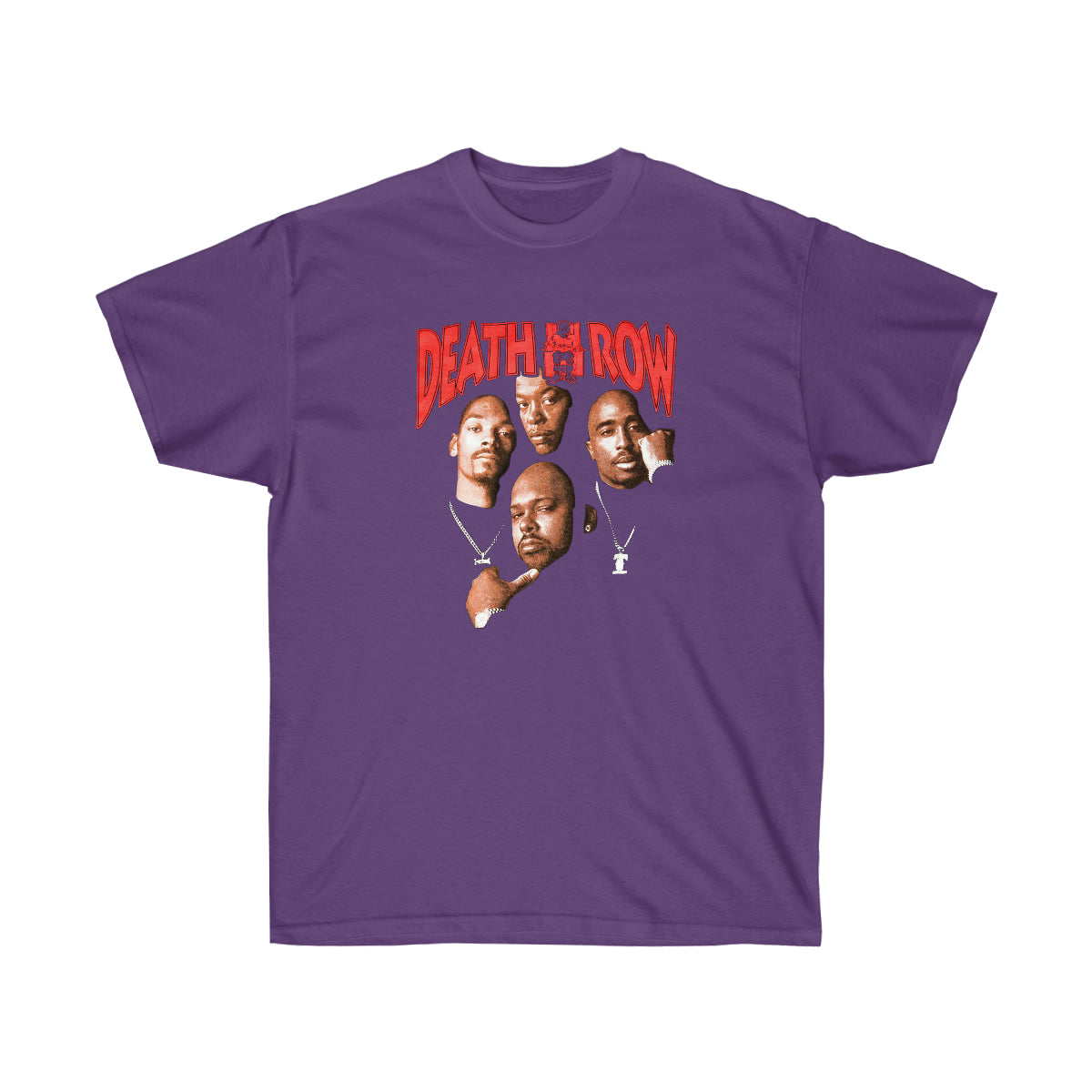 Rap Death Row Pic Men T-Shirt - Purple, 3XL image