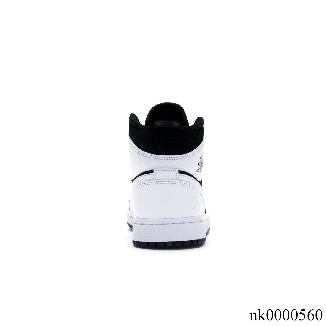 AJ 1 Mid White Black Shoes Sneakers - nk0000560 image 3