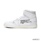 OW x AJ 1 High White Shoes Sneakers – nk0002621 image 1