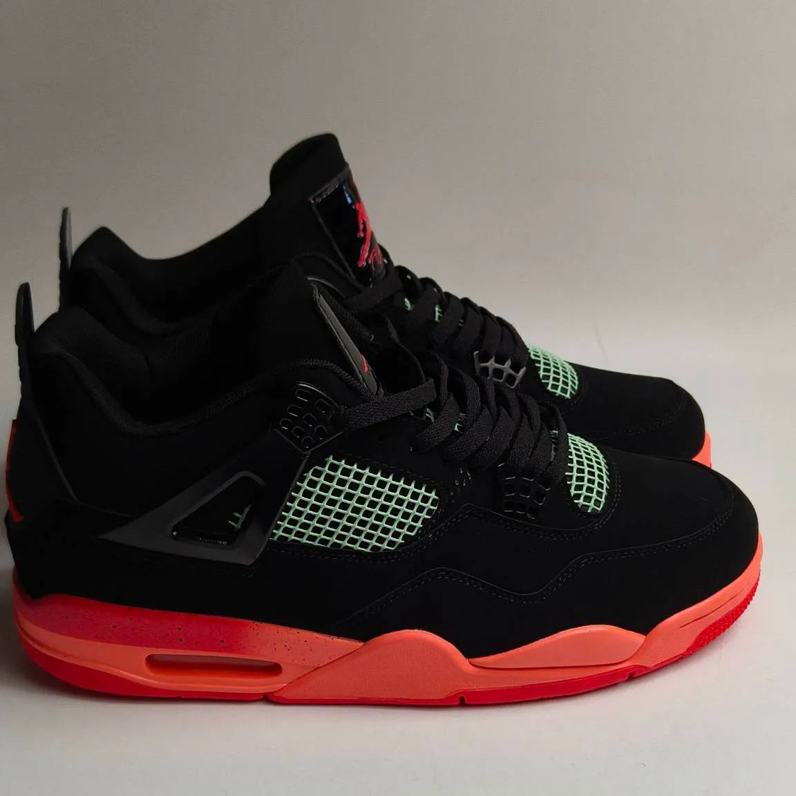 AJ 4 Retro Black Infrared Barely Volt Shoes Sneakers - nk0005052 image 2