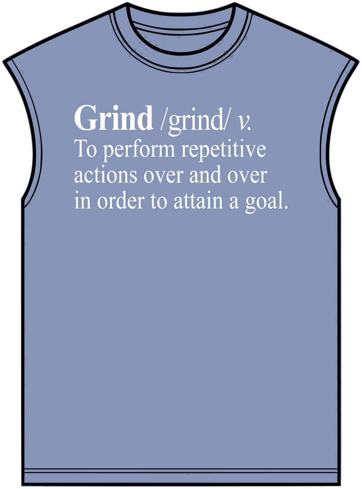 Grind Definition Unisex Garment-Dyed Muscle Tee image