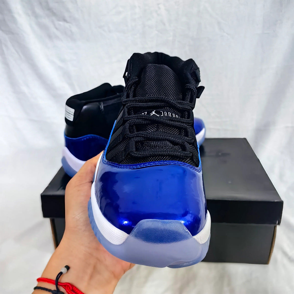 AJ 11 Retro Blue Black Shoes Sneakers - nk0005237 image 9