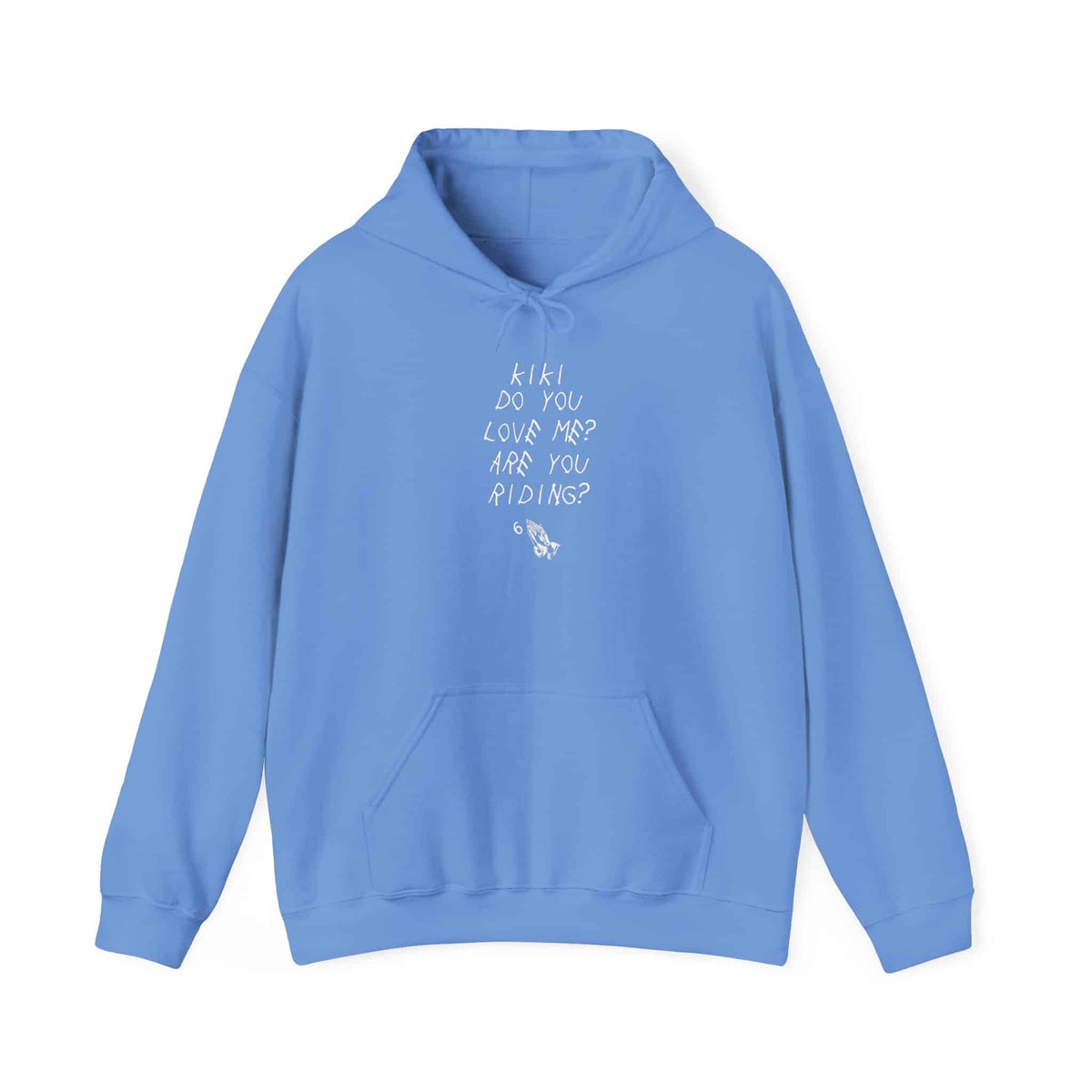 Kiki Loves Me Unisex Heavy Blend™ Hooded Sweatshirt - 4XL, Carolina Blue image