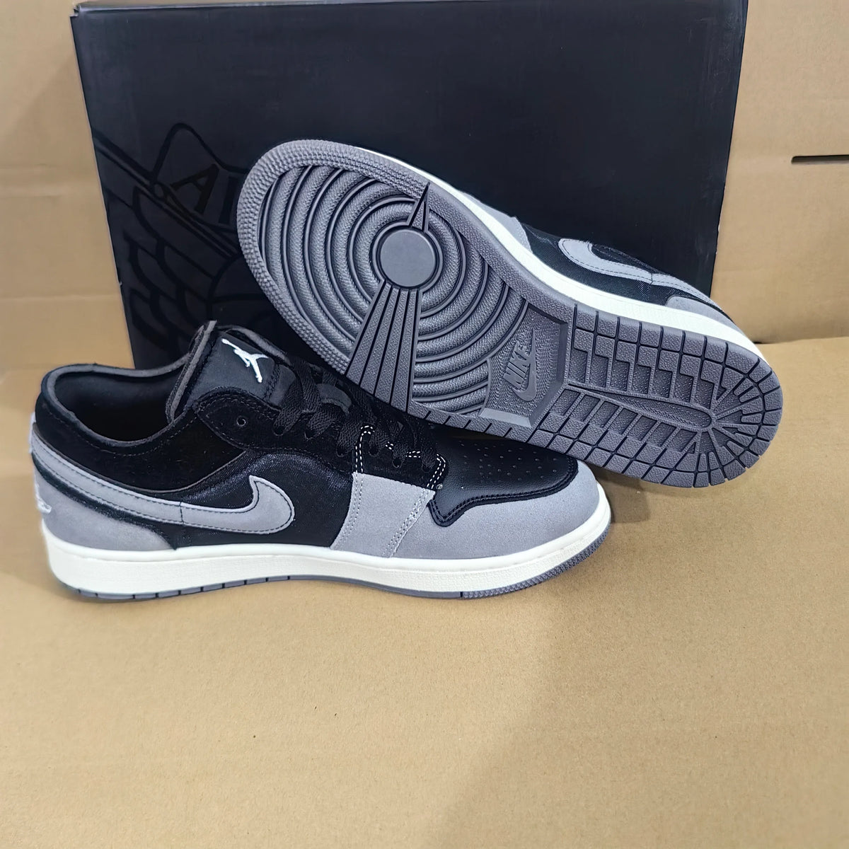 AJ 1 Low Craft Inside Out Black Shoes Sneakers - nk0003696 image 12