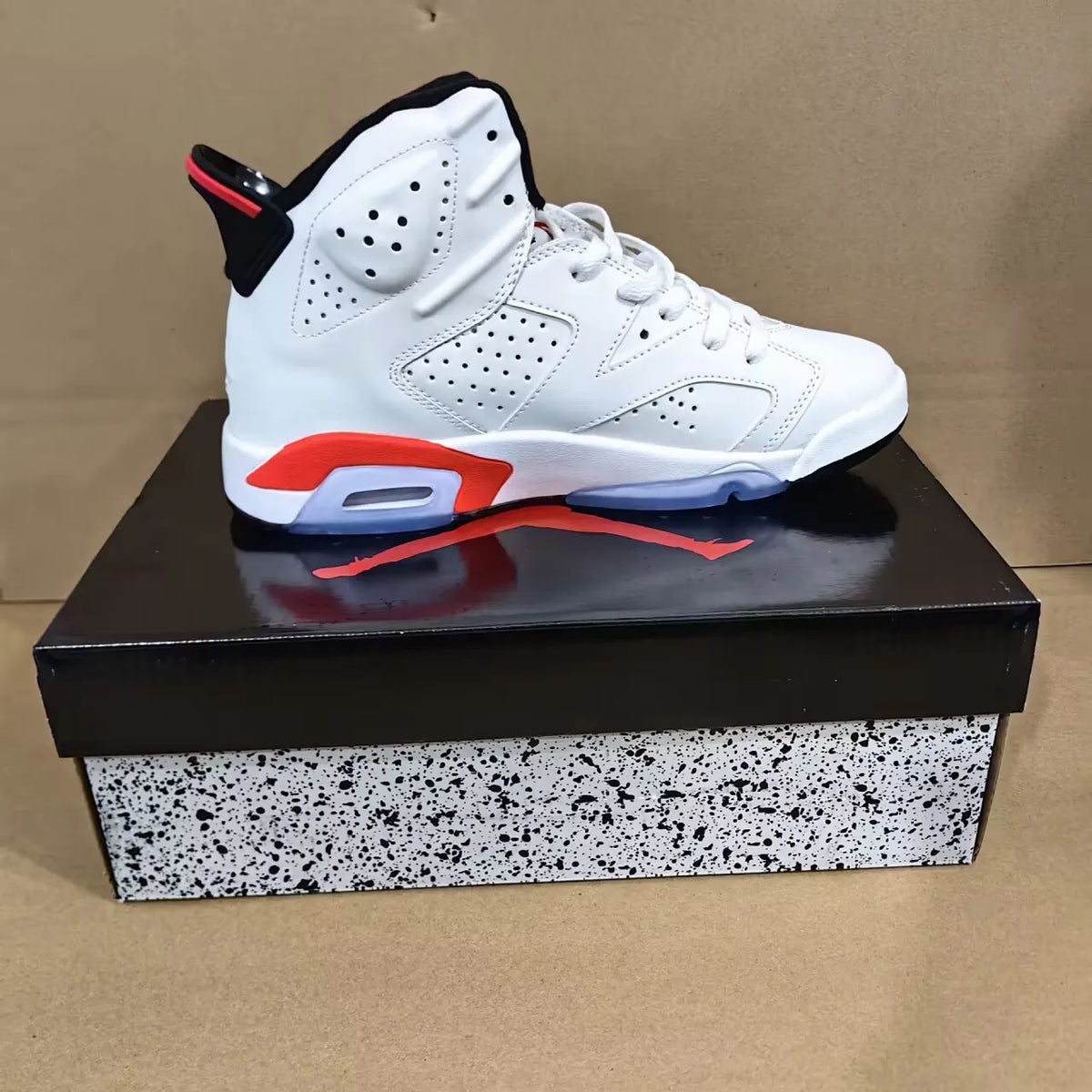 AJ 6 White Infrared Shoes Sneakers - nk0004813 image 3