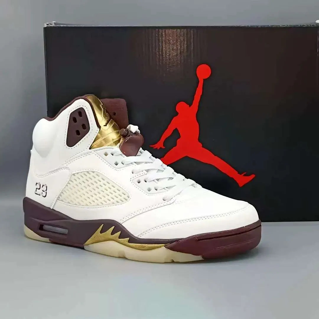 AJ 5 Earth/Golden Ticket Shoes Sneakers - nk0004289 image 6