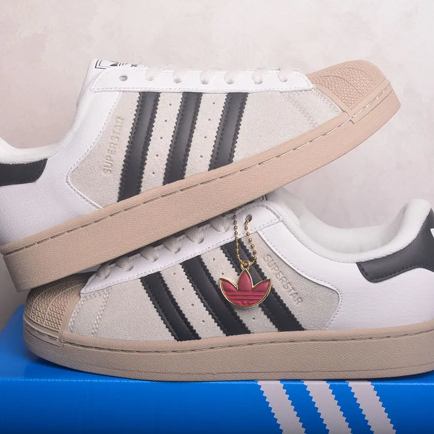 AD Superstar II "Core White / Core Black / Khaki Three" Shoes Sneakers - nk0005443 image 8