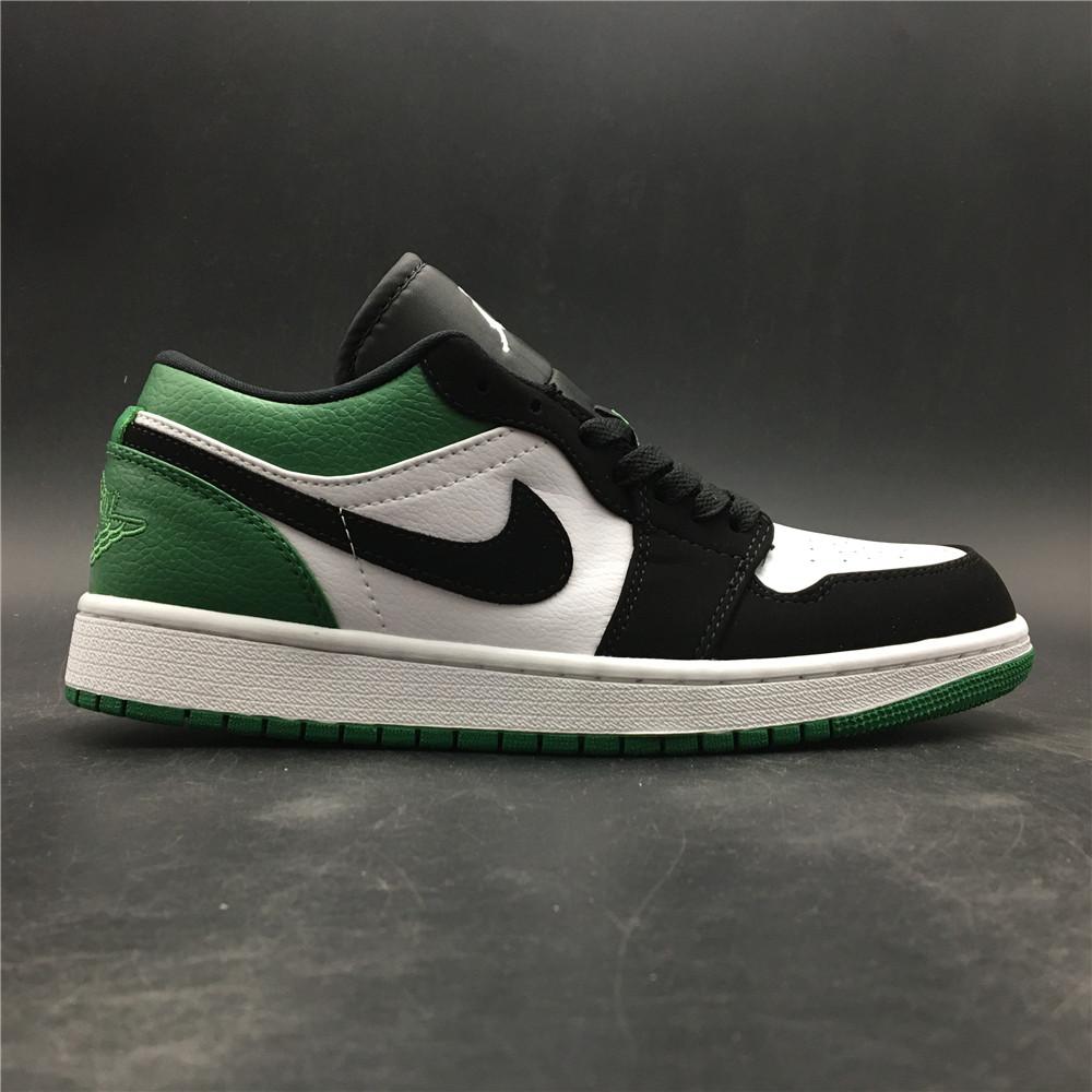 AJ 1 Low White Black Mystic Green Shoes Sneakers - nk0000303 image 8